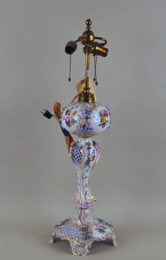 Large Meissen Porcelain Fluid Lamp (1 of 9)