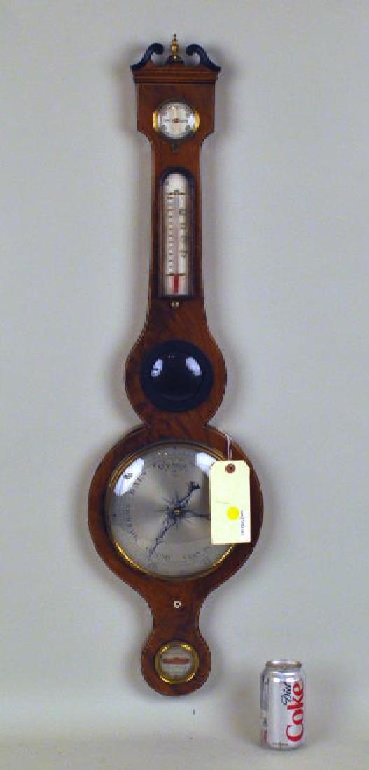 English Inlaid Mahogany Barometer (1 of 8)