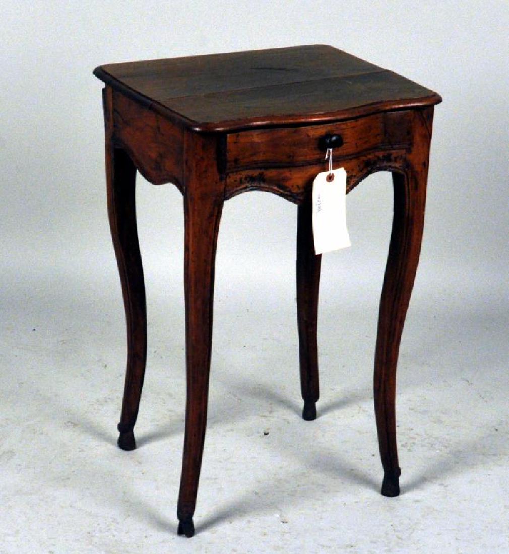 French Provincial Carved Walnut Side Table (1 of 8)