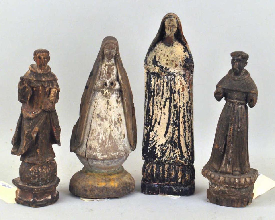 Group Four Carved Santos Figures (1 of 5)
