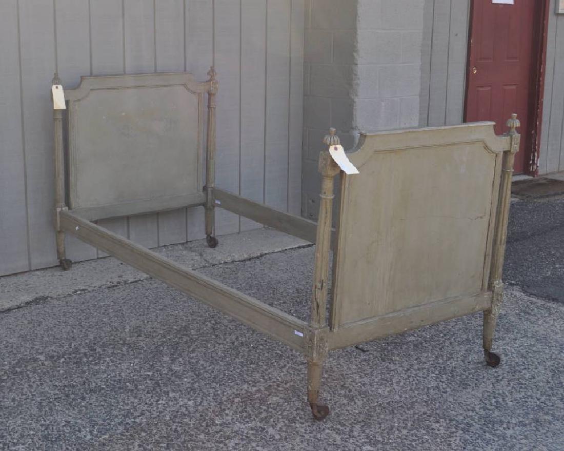 French Directoire Style Painted/Carved Single Bed (1 of 8)