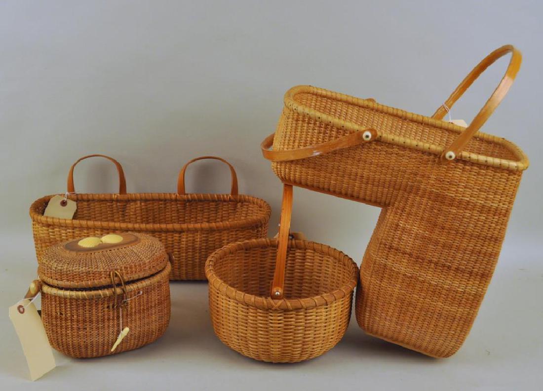 Four Nantucket/Nantucket Style Baskets (1 of 6)