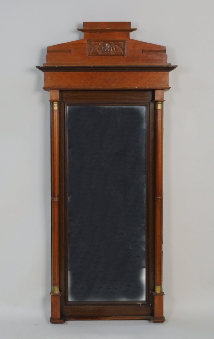 Continental Neoclassical Walnut Pier Mirror (1 of 5)