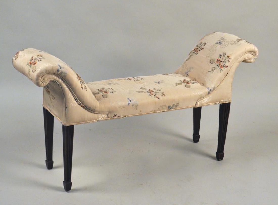 Georgian Style Upholstered Window Bench (1 of 7)