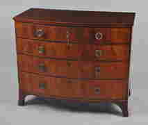 George III Inlaid Mahogany Bow Front Chest (1 of 10)