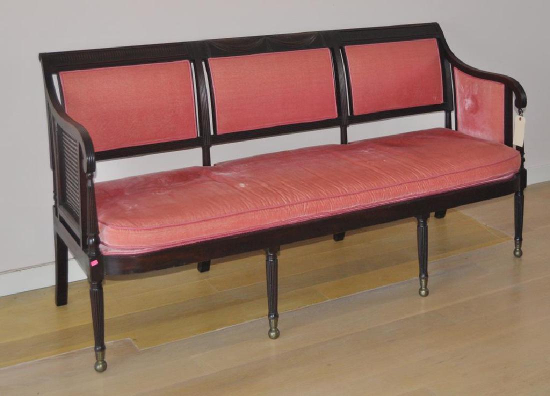 Sheraton Carved Mahogany Sofa, School Duncan Phyfe (1 of 10)