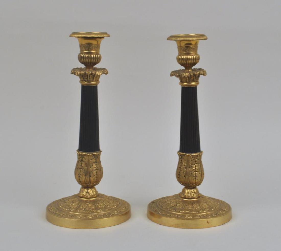 Pair French Empire Style Candlesticks
