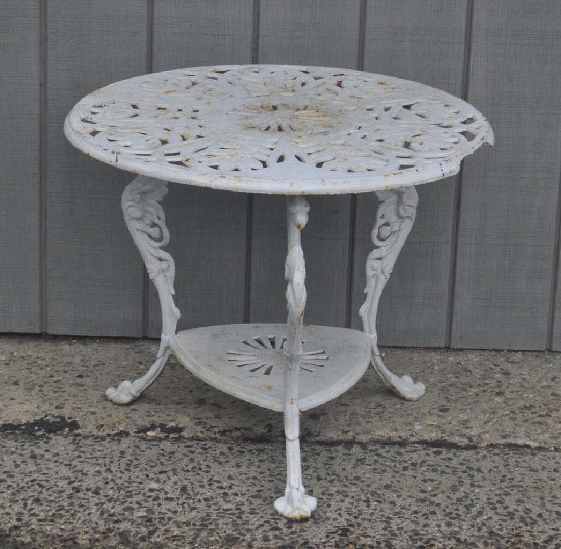 Victorian Cast Iron Round Garden Table