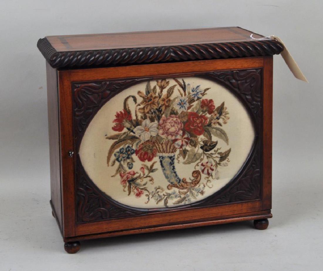 Regency Inlaid Mahogany Collector's Cabinet (1 of 8)