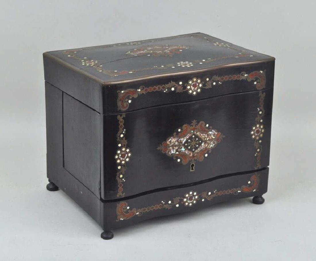 MOP & Brass Inlaid Ebonized Tantalus (1 of 5)