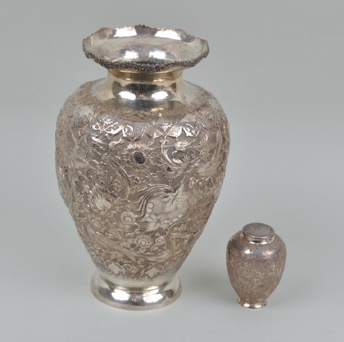 Two Persian Engraved Silver Items (1 of 4)