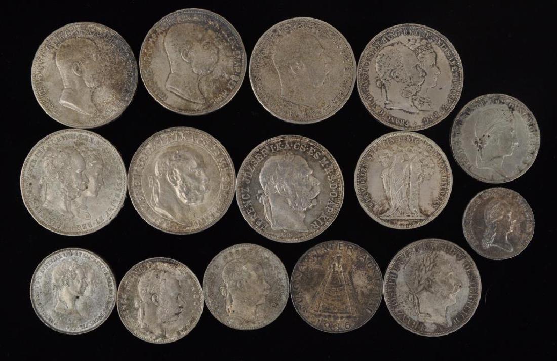 Group of Austrian & Hungarian Silver Coins (1 of 2)