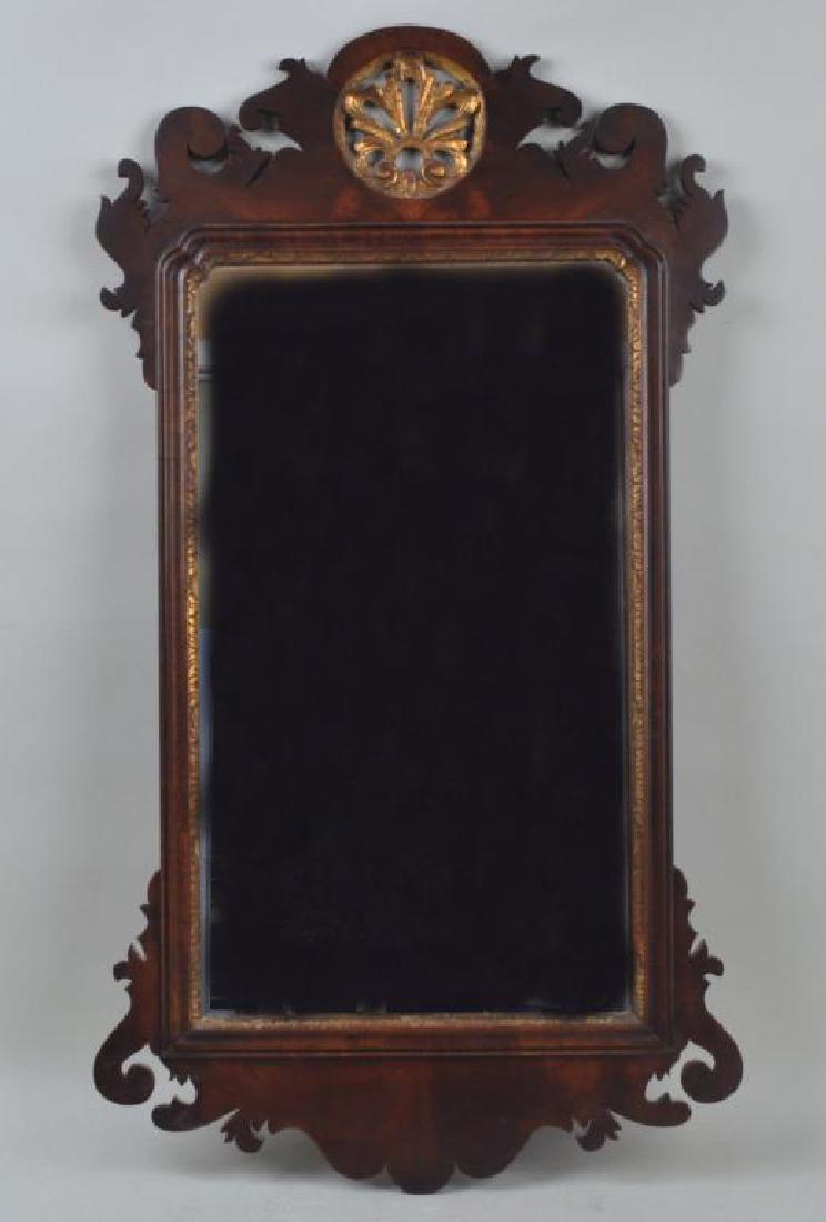 Chippendale Mahogany Fretwork Mirror (1 of 3)