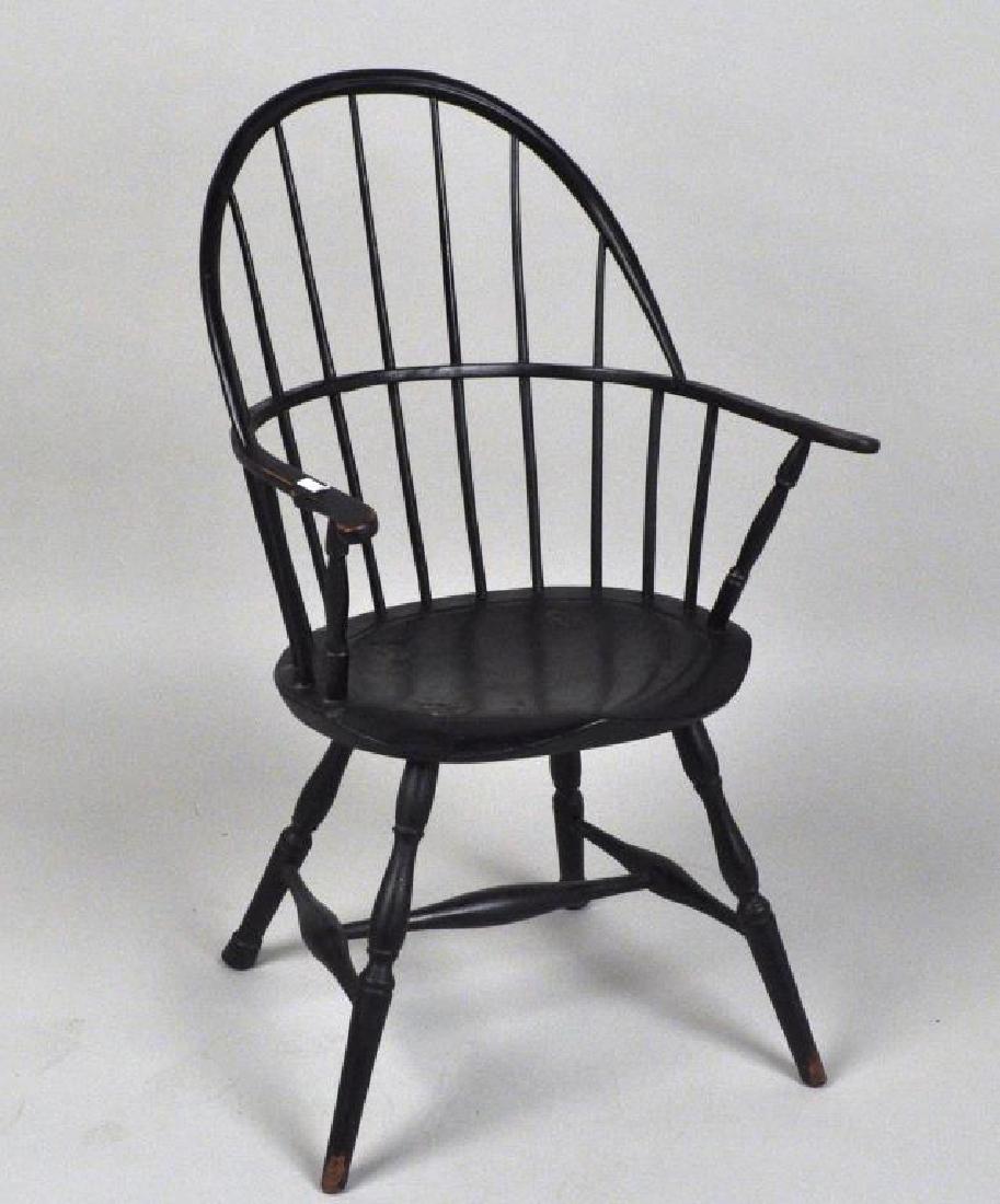 Black Painted Windsor Arm Chair (1 of 4)