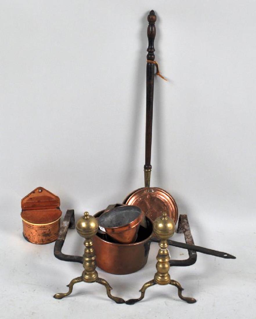 Estate Group Antique Copper/Brass Metalwares (1 of 3)