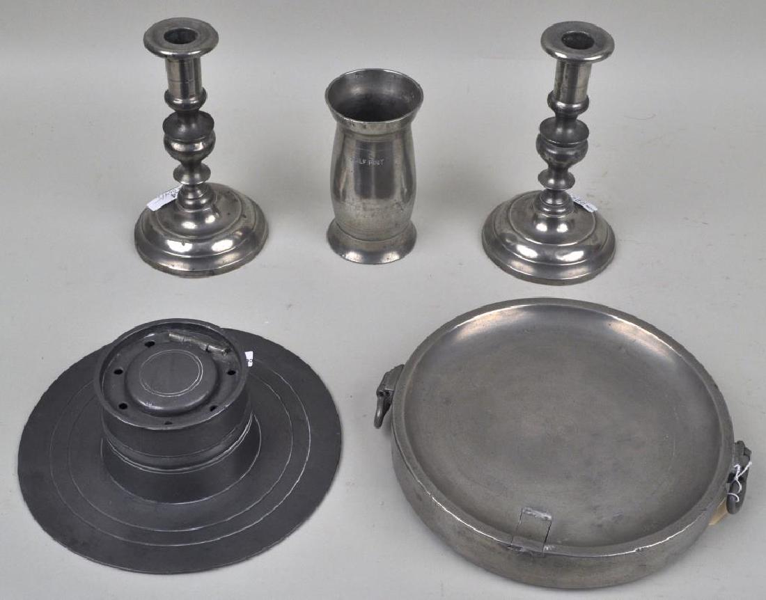 Estate Group FIve Pewter Items (1 of 10)
