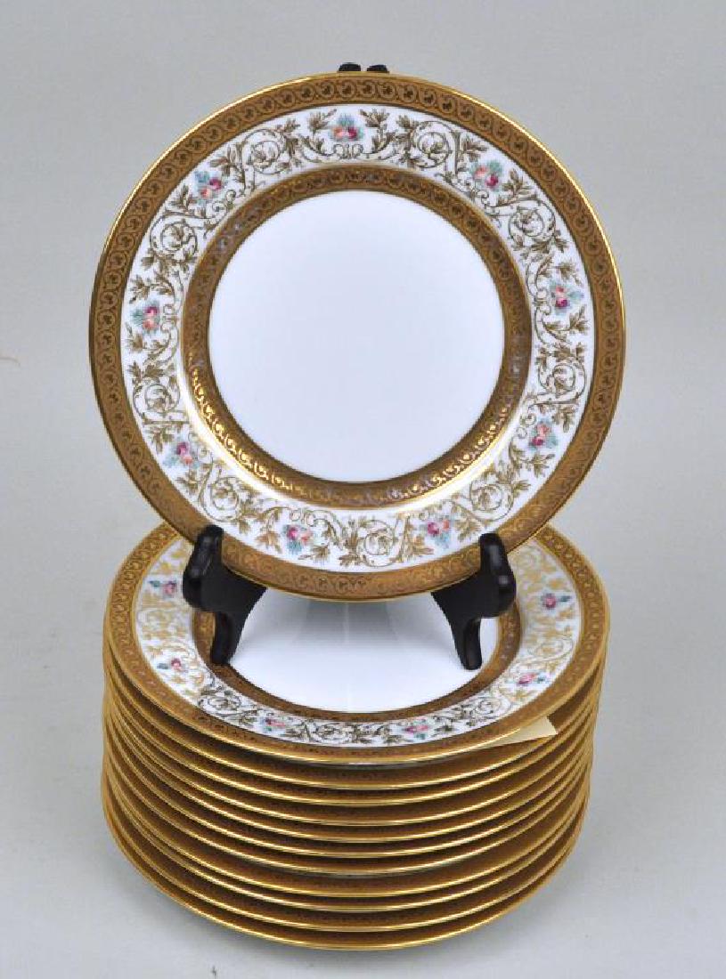 Twelve Wm. Guerin Gilt Limoges Plates (1 of 2)