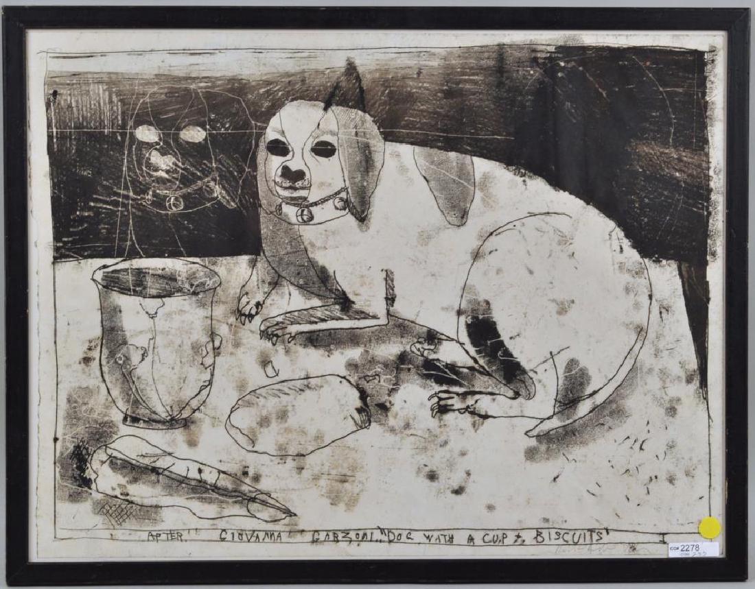 Robert Andrew Parker Dog Etching (1 of 3)