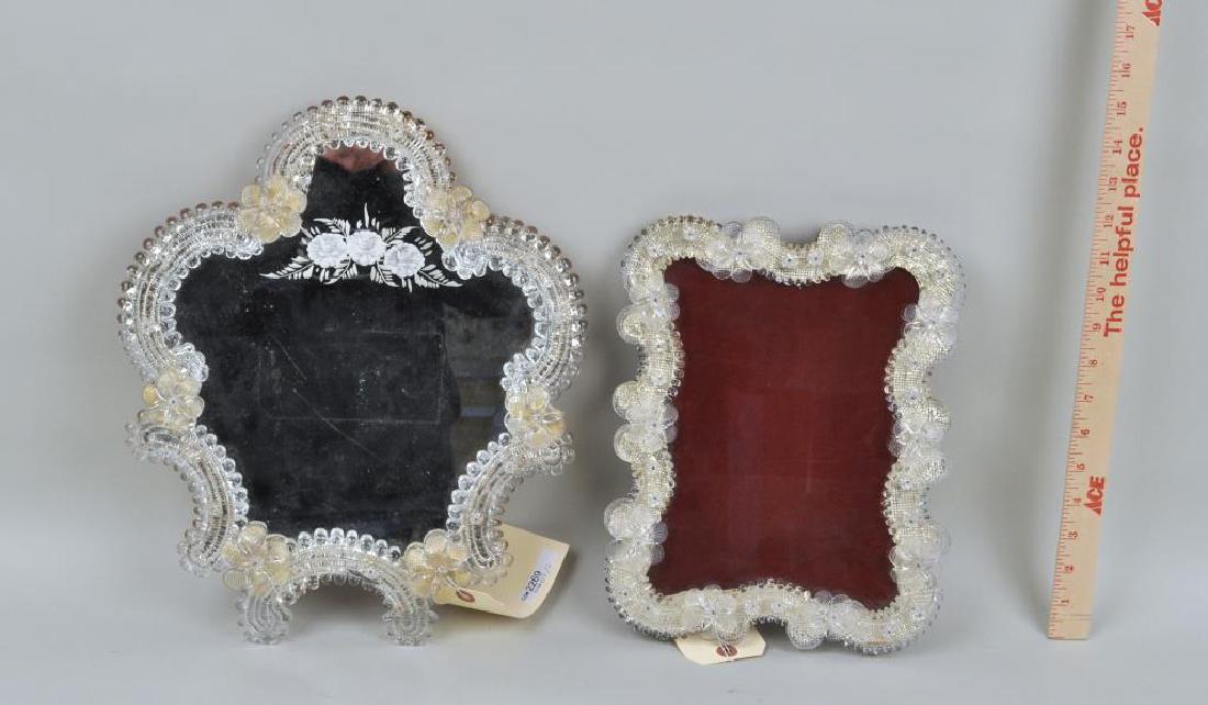 Small Vintage Venetian Glass Mirror & Frame (1 of 3)