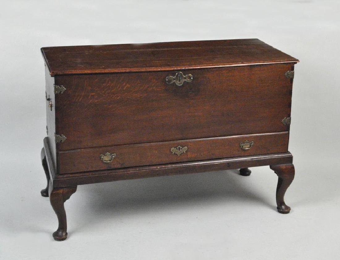 English Oak Coffer On Frame (1 of 7)