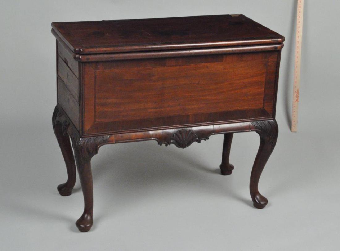 Unique Queen Anne Carved Walnut Work Cabinet (1 of 10)