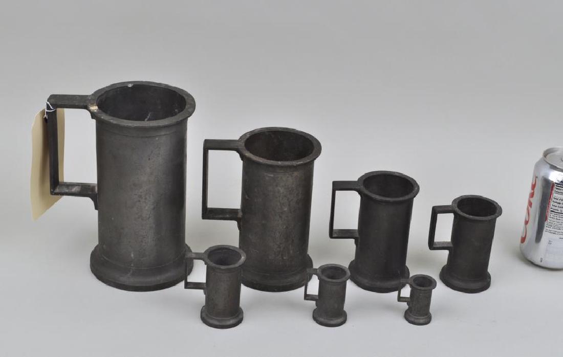 Group Seven Pewter Measures (1 of 2)