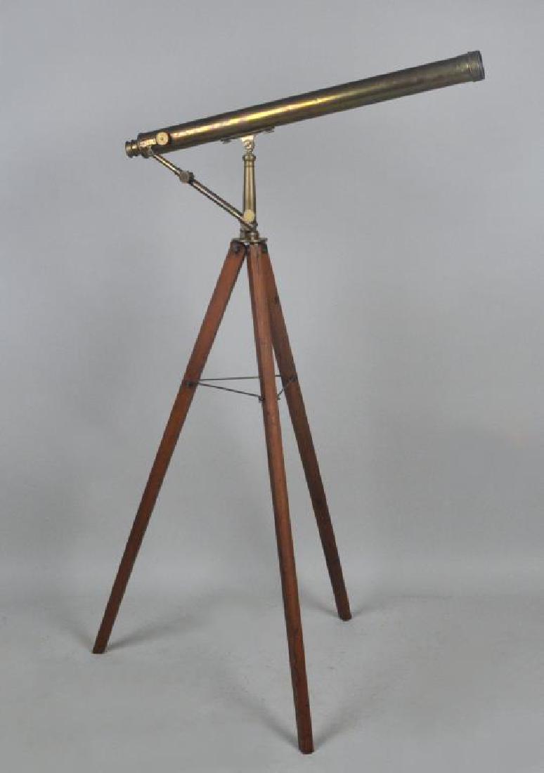 19th C. Brass Cased Spyglass/Stand (1 of 6)