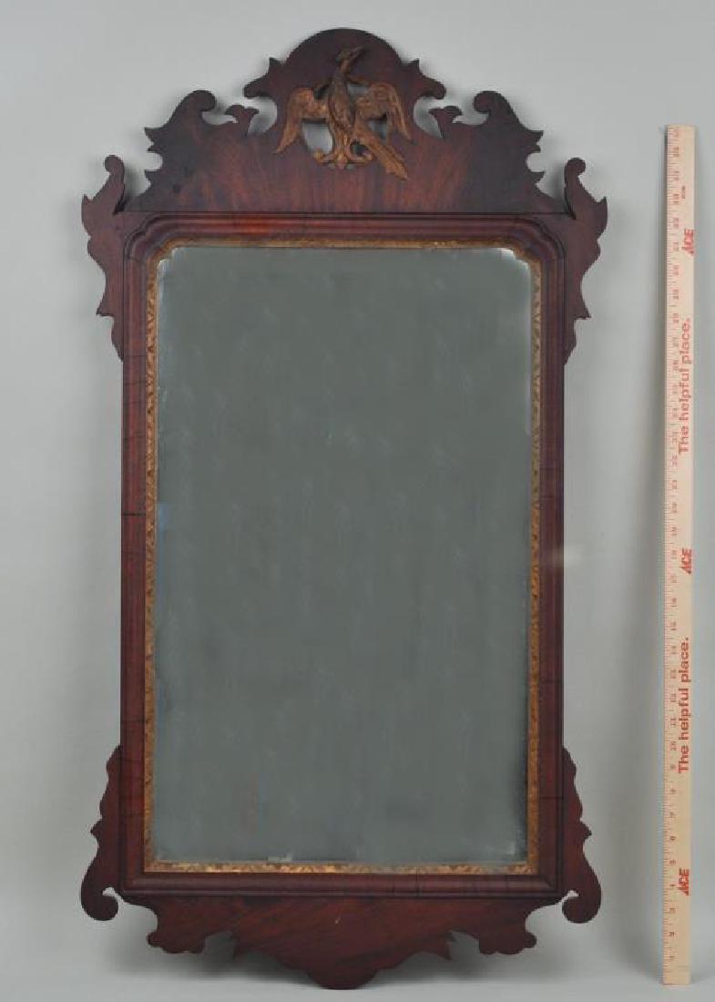 Chippendale Mahogany & Gilt Phoenix Mirror (1 of 4)