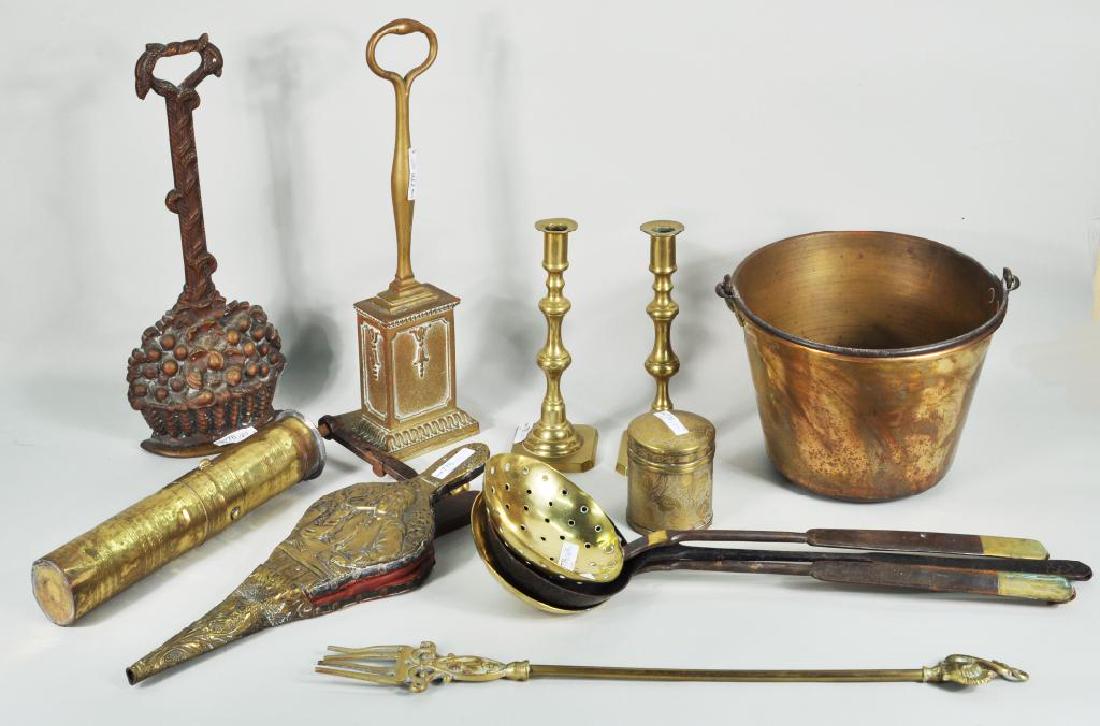 Group Eleven Brass & Iron Items (1 of 3)