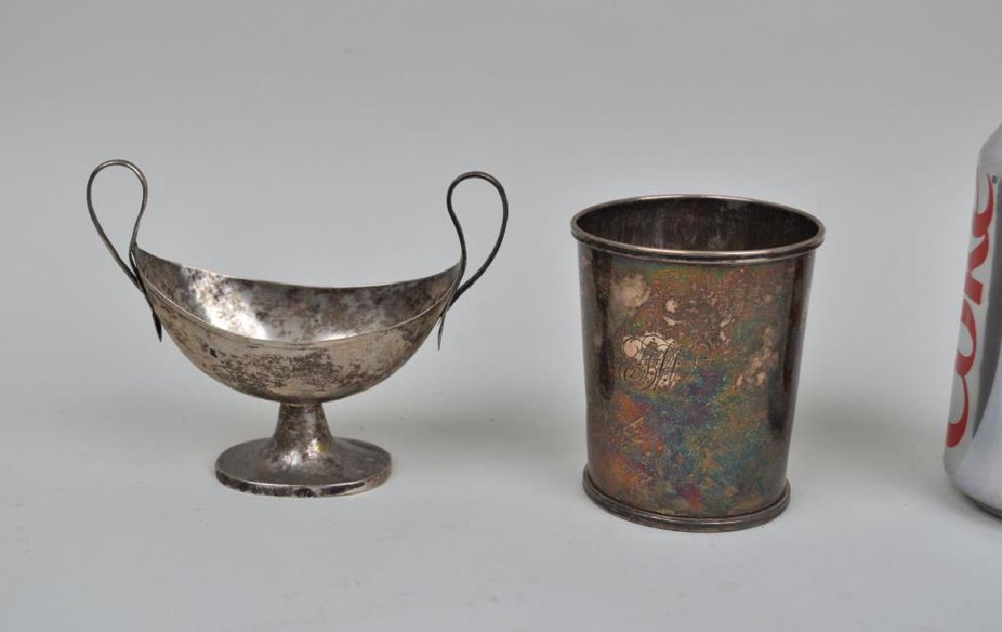 W. Wood Coin Silver Beaker, Early Handled Bowl (1 of 6)