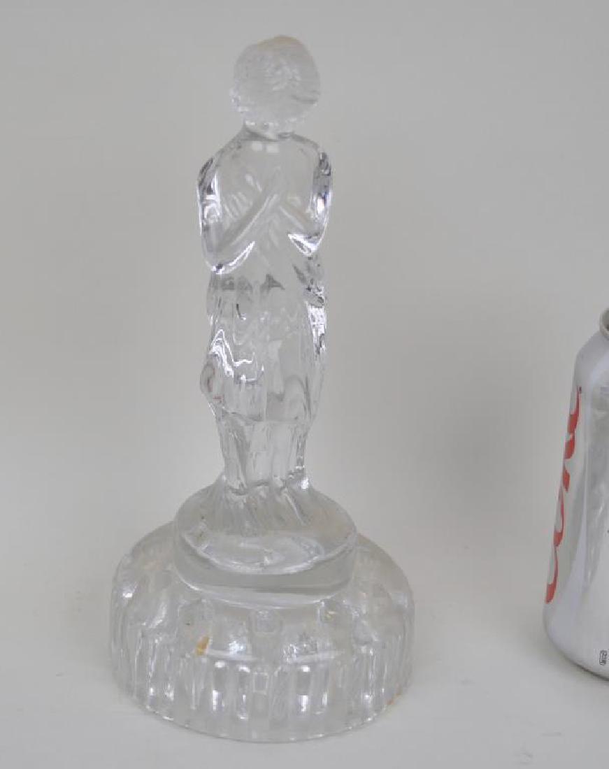 Pressed Glass Figural Flower Frog (1 of 5)