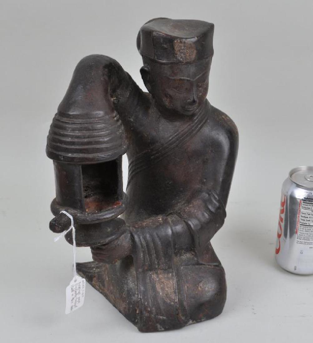 Chinese Cast Bronze Figural Lantern (1 of 4)