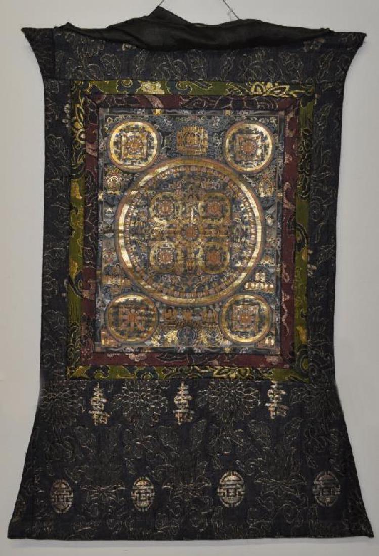 Small Intricately Painted Tibetan Thangka (1 of 5)