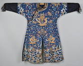 Chinese Embroidered Silk Dragon Robe