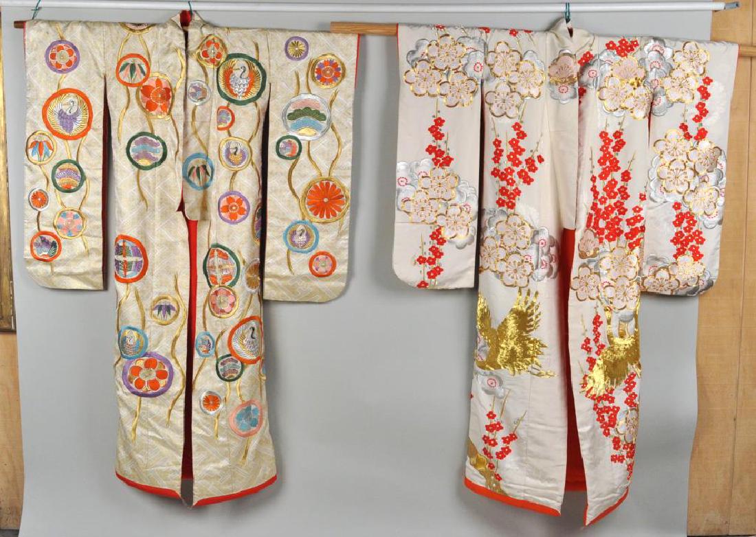 Two Japanese Embroidered Wedding Kimonos (1 of 5)
