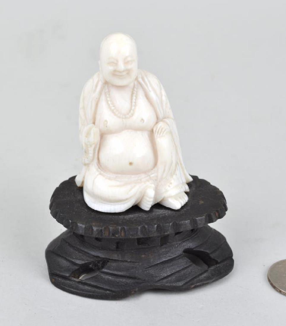 Small Carved Seated Buddha Figure (1 of 1)