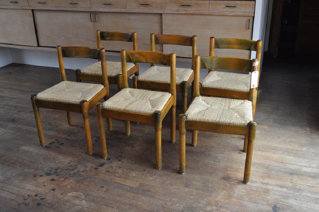 Set Six Vico Magistretti Style Dining Chairs (1 of 13)