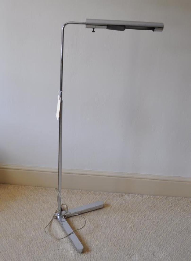 Modern Chrome Adjustable Tubular Floor Lamp (1 of 3)