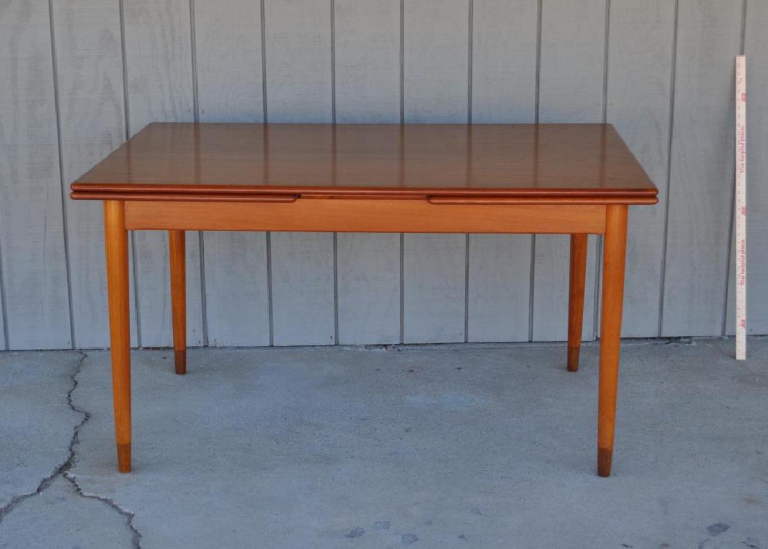 Danish MCM Teak Draw Form Extension Dining Table (1 of 5)