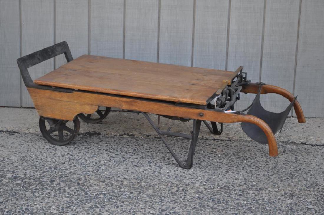Industrial Wood/Iron Grain Cart/Scale (1 of 6)