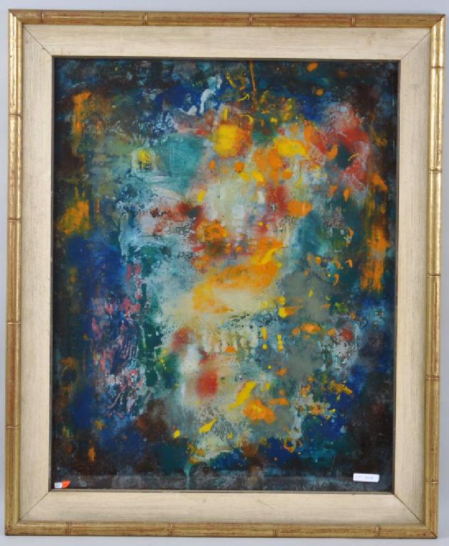 Poss. Jean Marie Zazzi Reverse Painting on Glass (1 of 3)