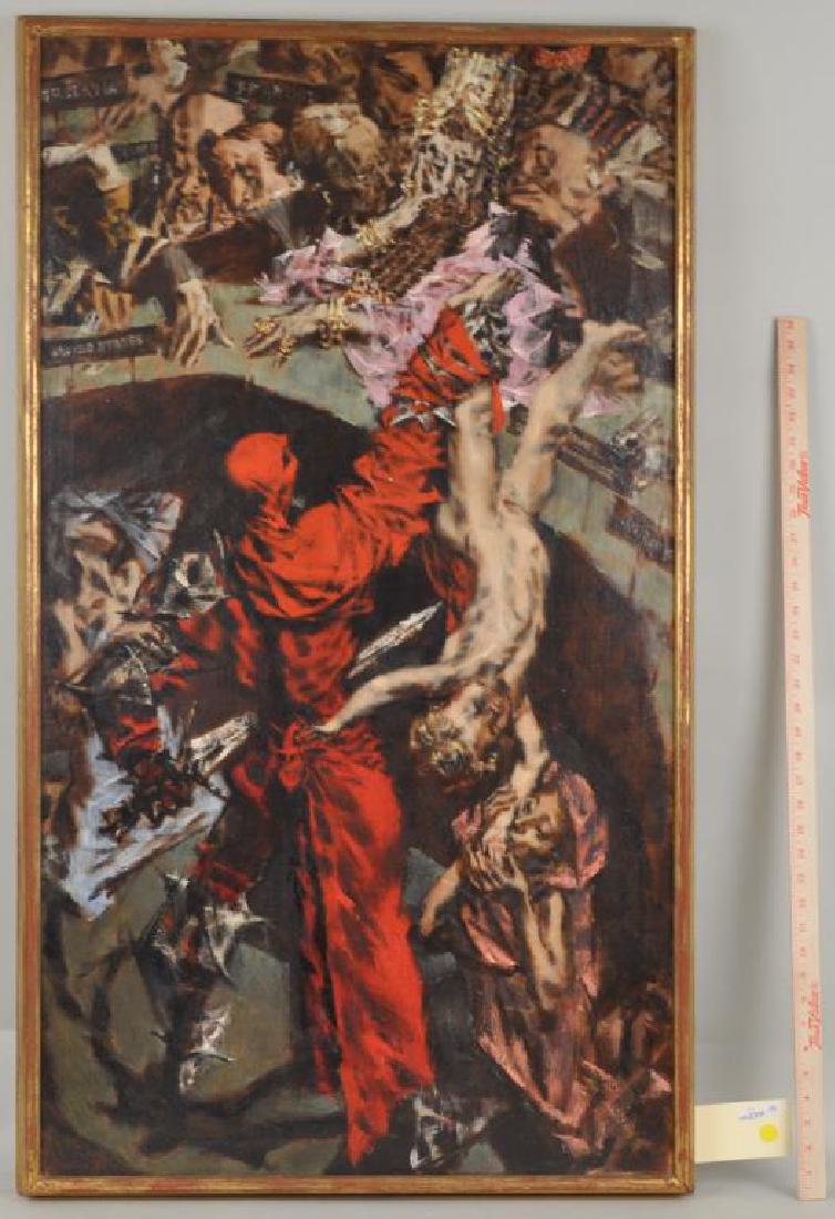 Frank Robbins, Untitled Political Allegory O/C (1 of 5)