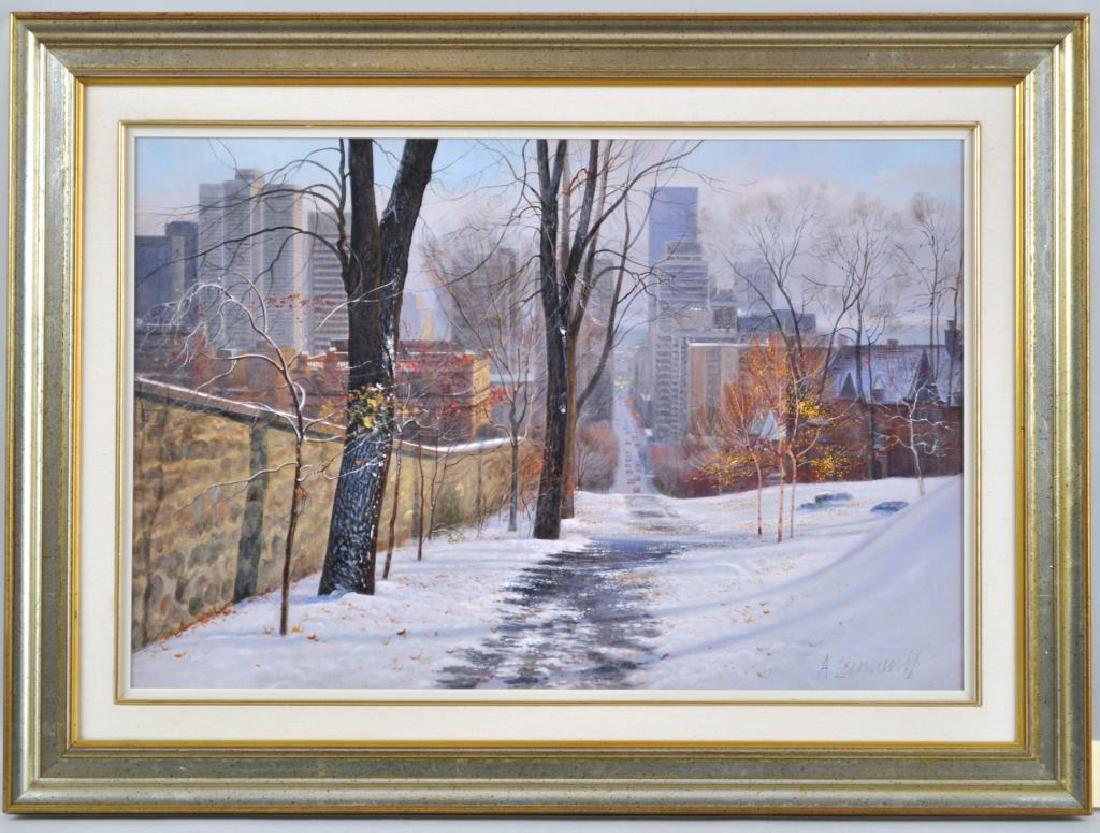 A. Leimanis, O/C "Early Snow In November" (1 of 5)