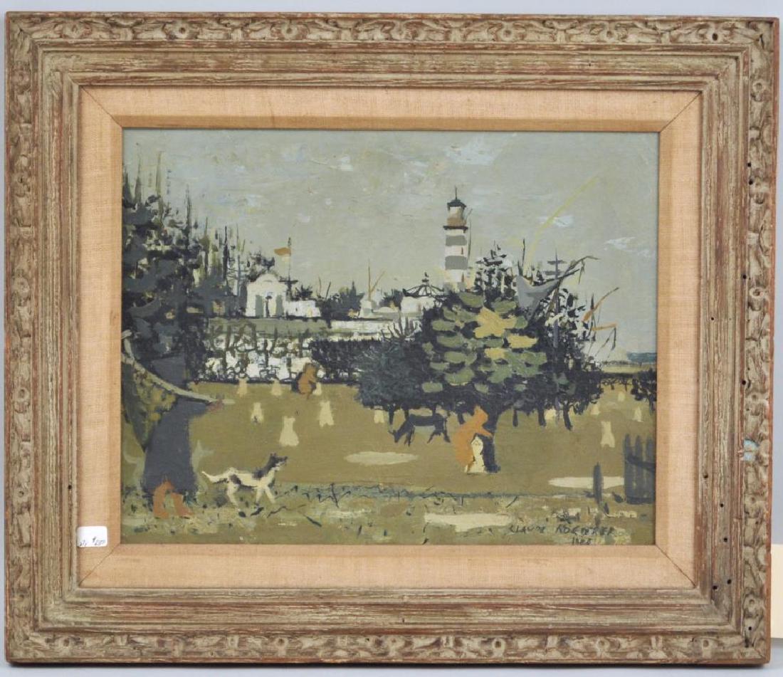 Claude Roederer, O/C "Cueillette Au Maroc" (1 of 3)