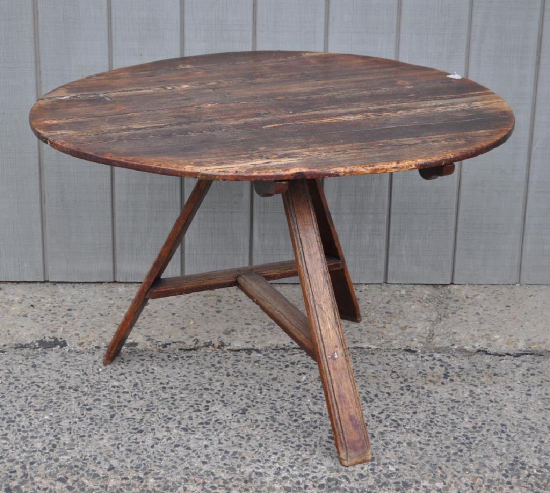 European Rustic Pine Breakfast Table (1 of 3)