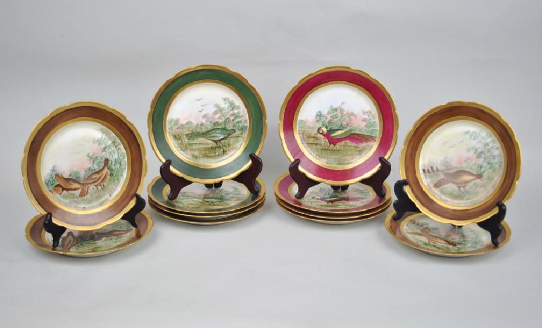 Set Twelve Limoges Hand Decorated Luncheon Plates (1 of 3)
