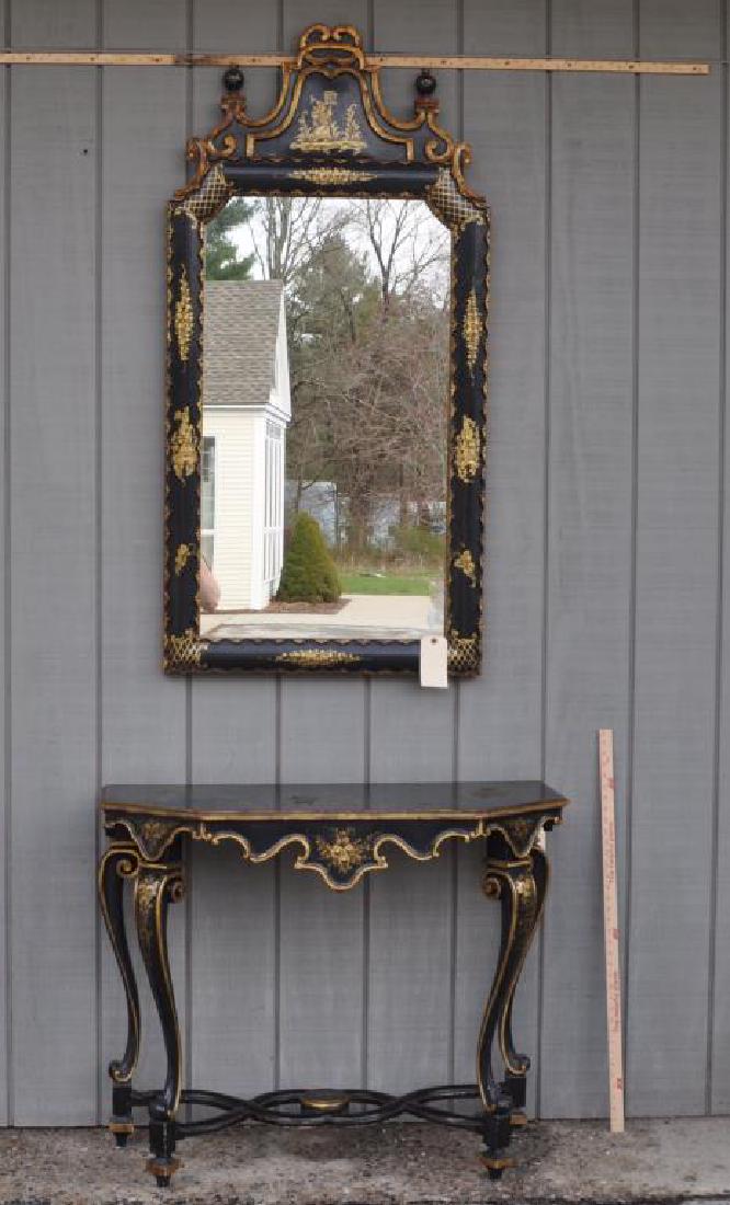 Venetian Rococo Style Chinoiserie Console/Mirror (1 of 7)