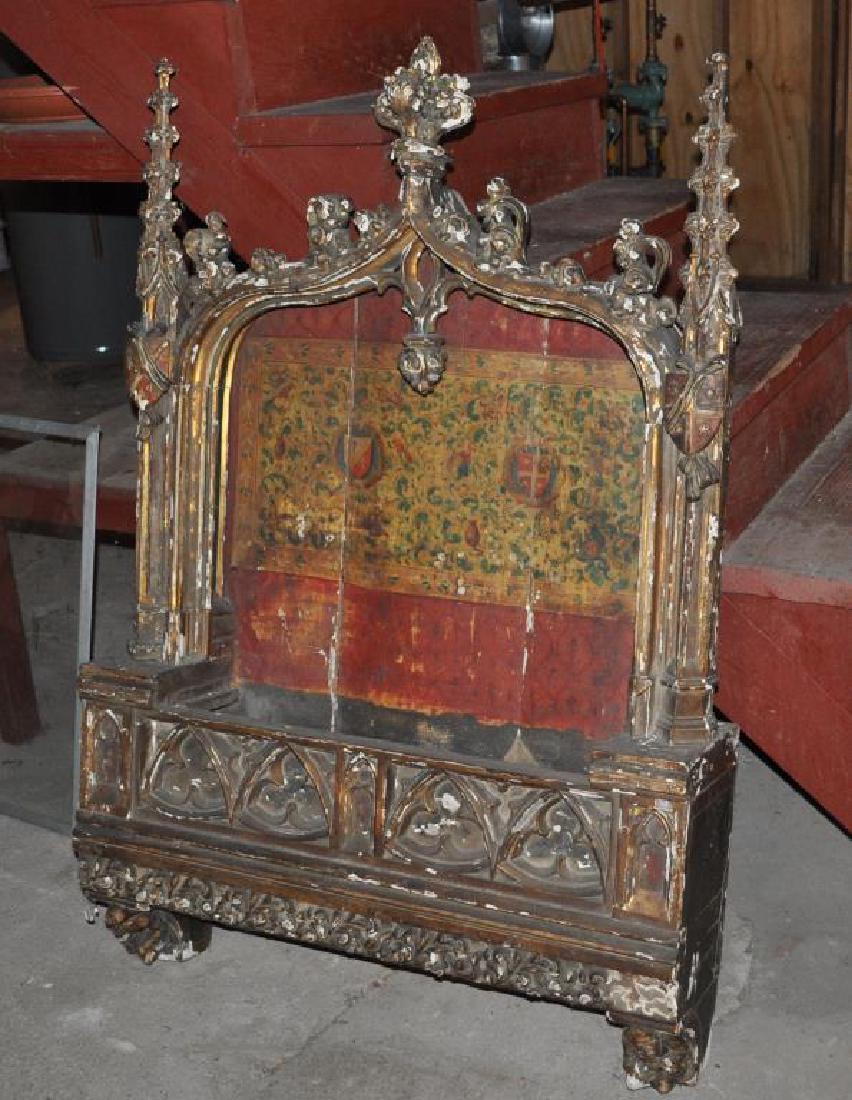 Unique Gothic Revival Polychrome Carved Shadow Box (1 of 10)