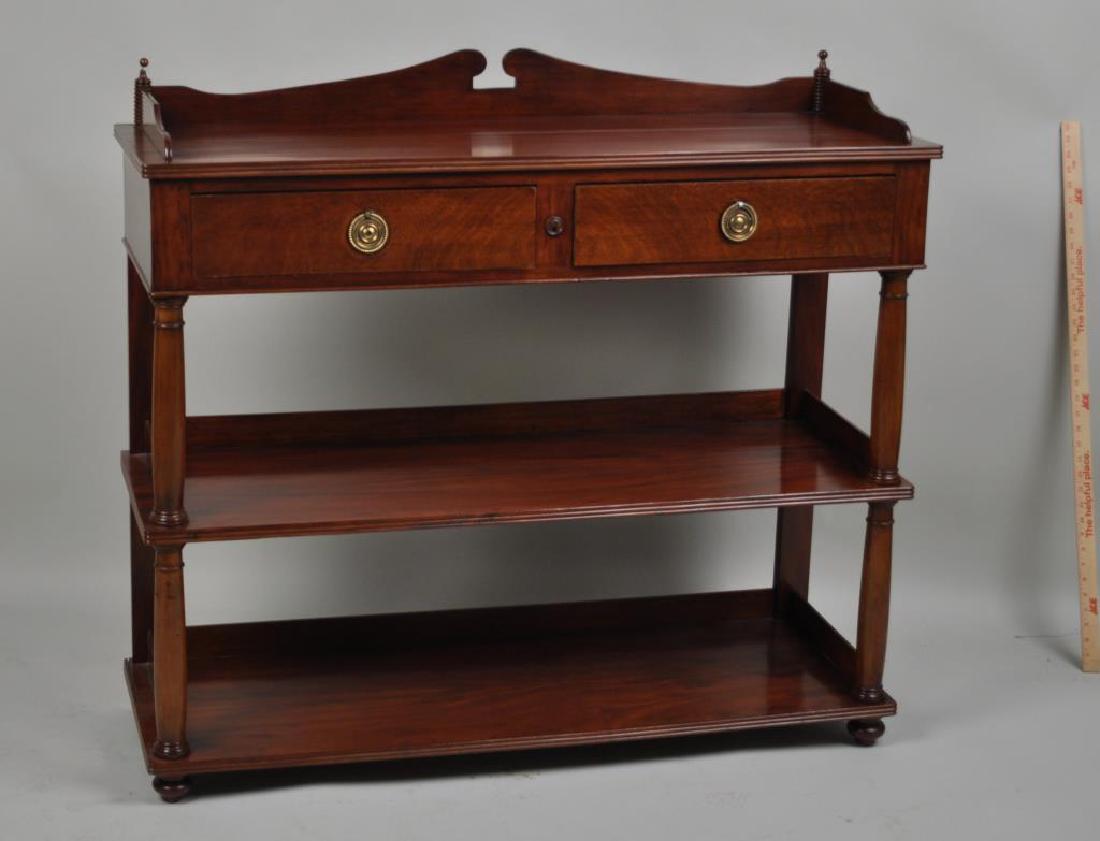 English Mahogany Three Tier Server (1 of 8)
