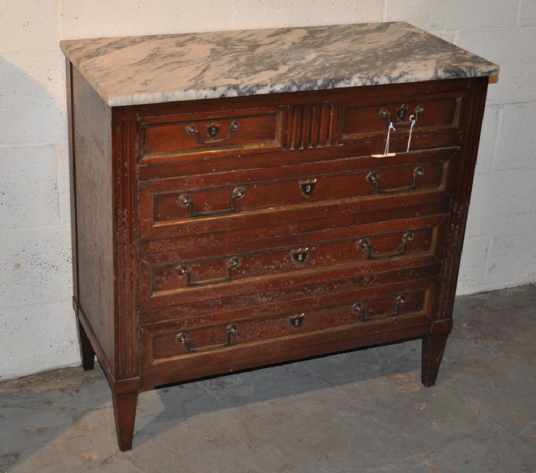 French Directoire Style Brass Bound M/T Commode (1 of 3)